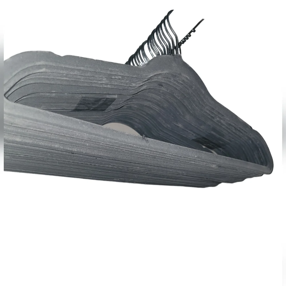Bundle of 30 velvet coat hangers Grey BLACK AND TAN BUNDLE